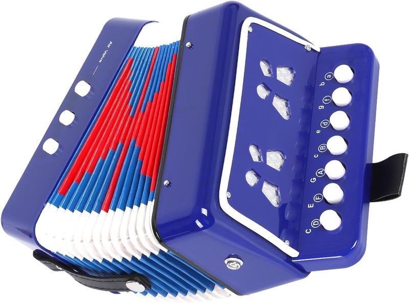 AIMEIS Kids Accordion 10 keys Button Accordian Musical Instrument Mini Accordion for Beginners (Blue) - Image 5